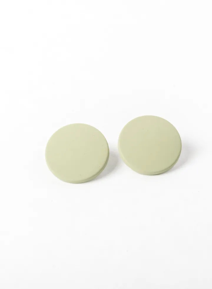 Casual Earring-Rounded Mint