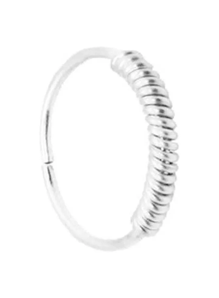 piercing Silver Endless Gauge Piercing Nose Ring