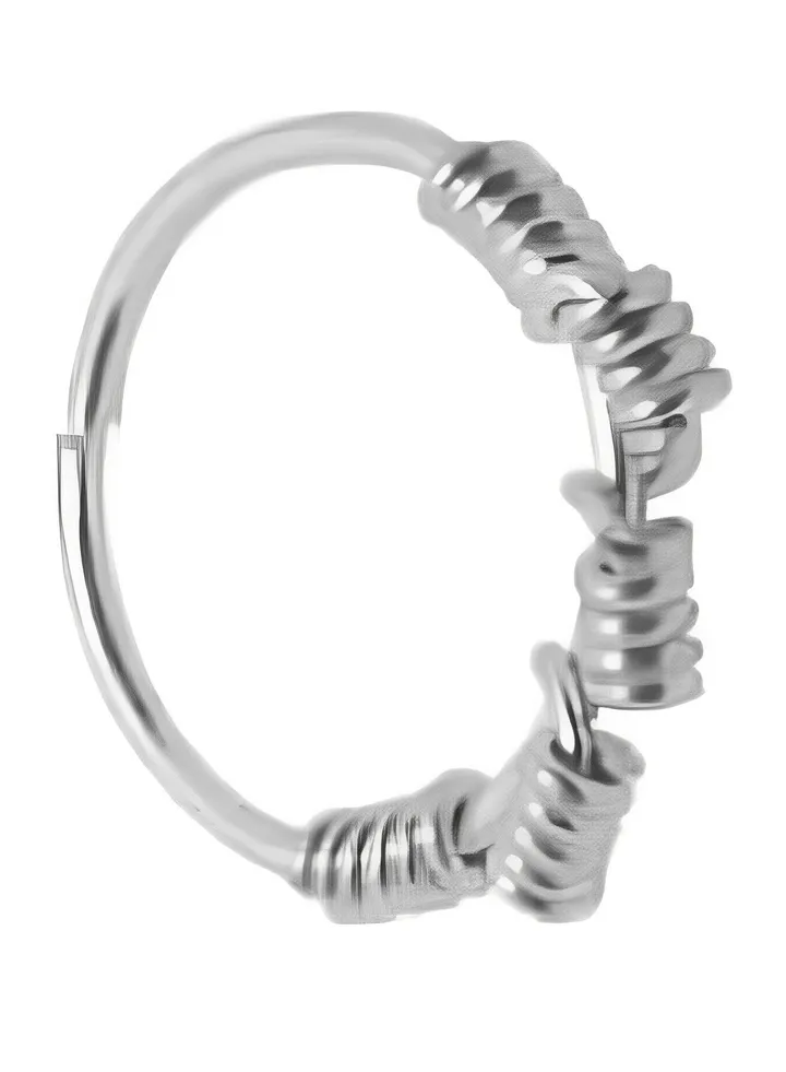 hoop piercing made for sterling silver 925 and beads, get your own now