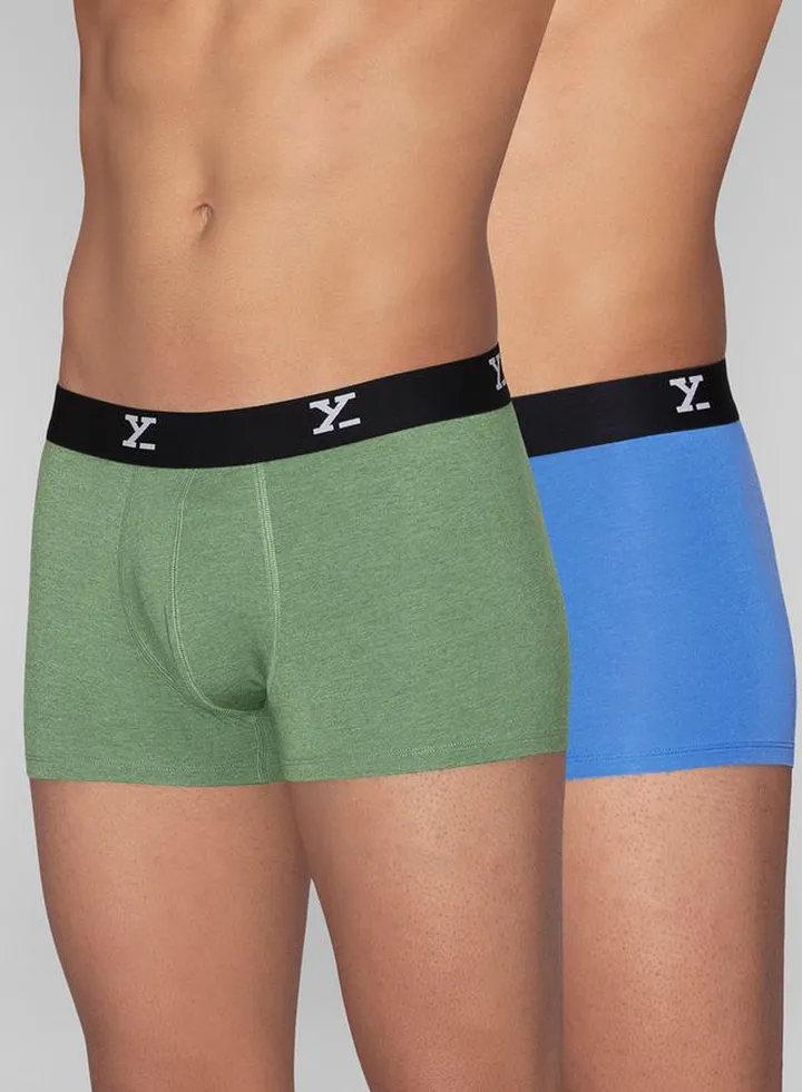 Pack of 2 - Logo Waistband Detail Trunks