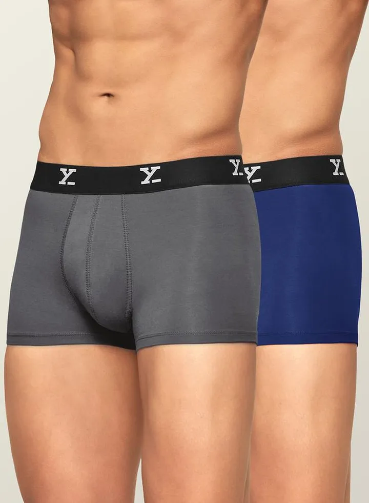 Pack of 2 - Logo Waistband Detail Trunks