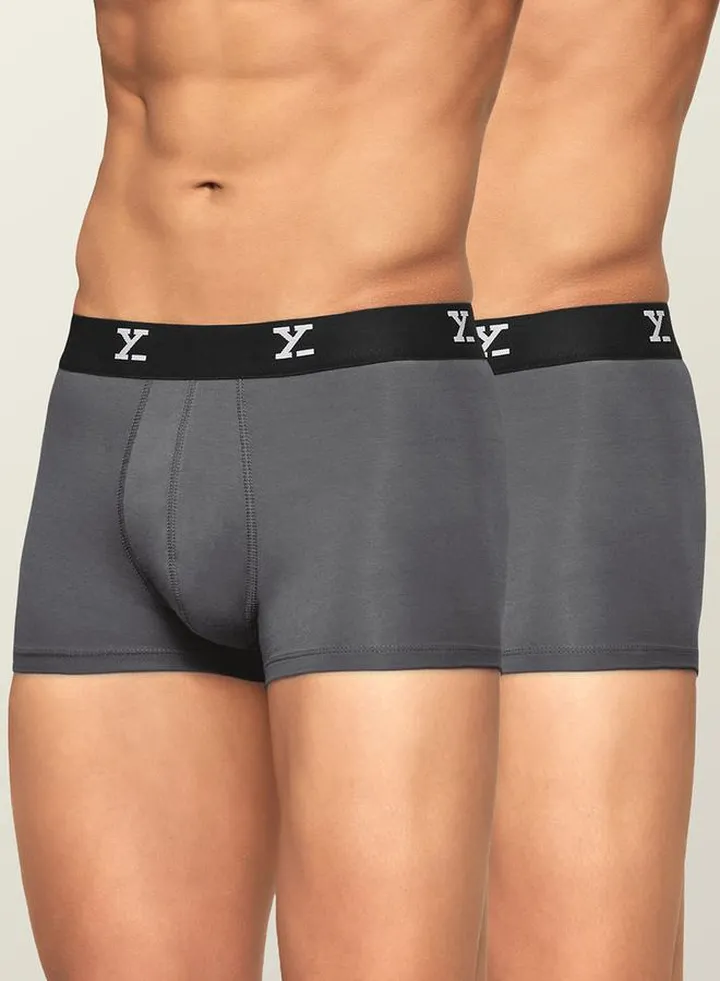 Pack of 2 - Logo Waistband Detail Trunks