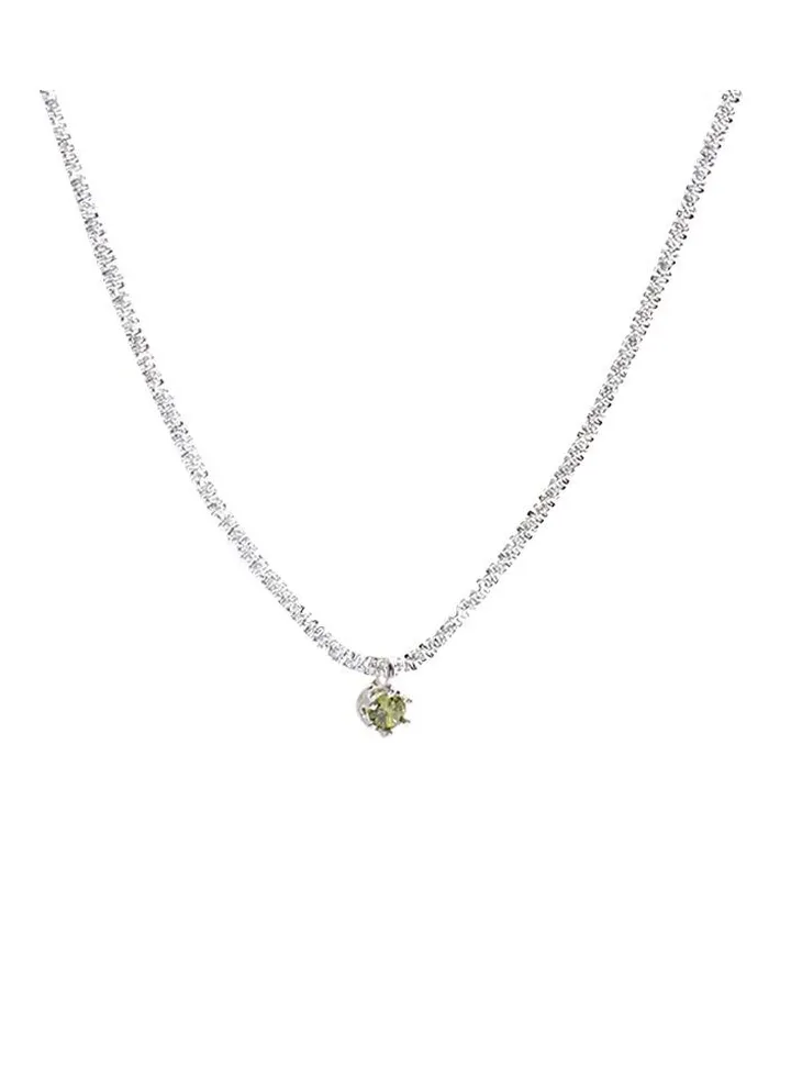 Sparkling Elements Titanium Necklace