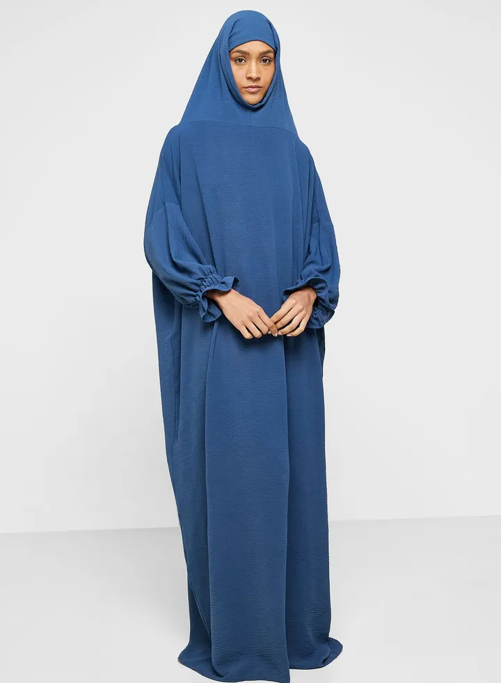 Hooded Knitted Prayer Abaya