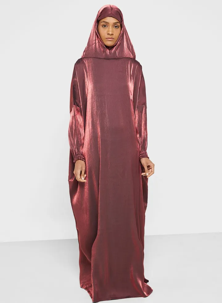 Hooded Knitted Prayer Abaya