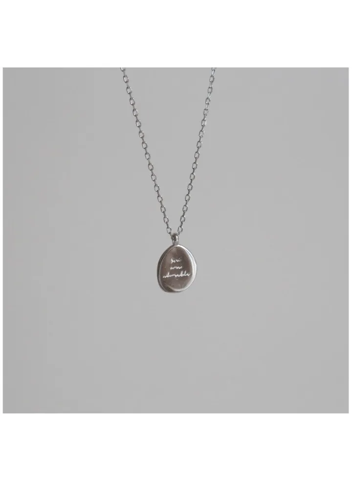 Simple And Niche Design Round Medal Necklace