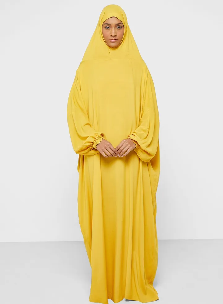 Hooded Knitted Prayer Abaya