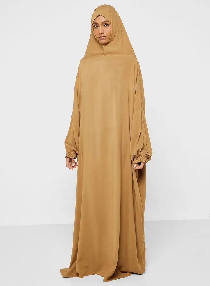 Hooded Knitted Prayer Abaya