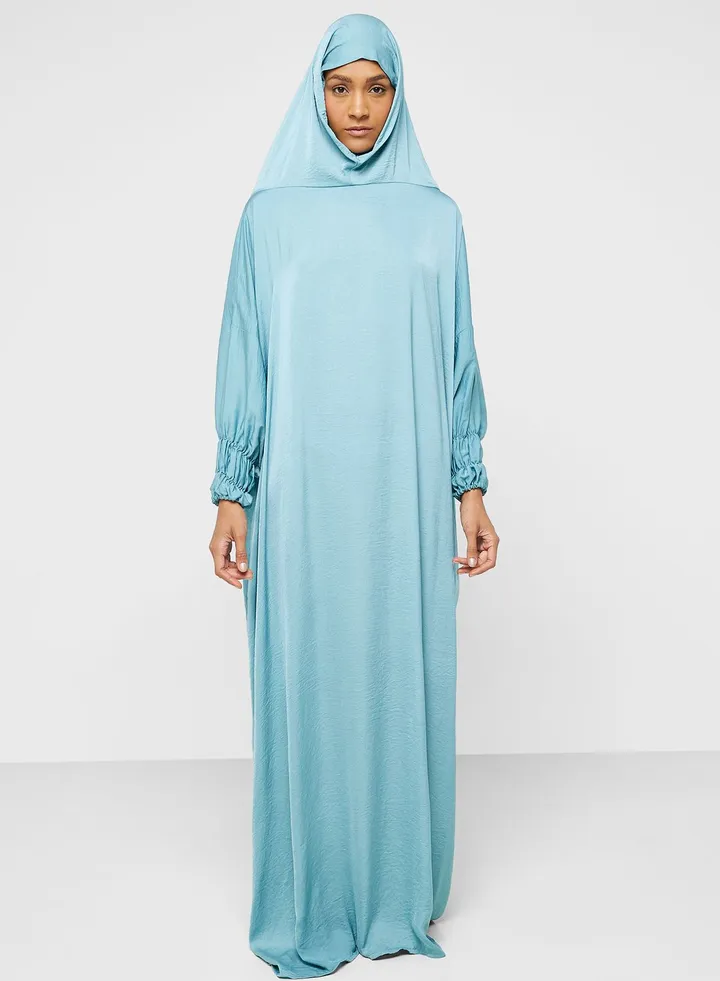Hooded Knitted Prayer Abaya