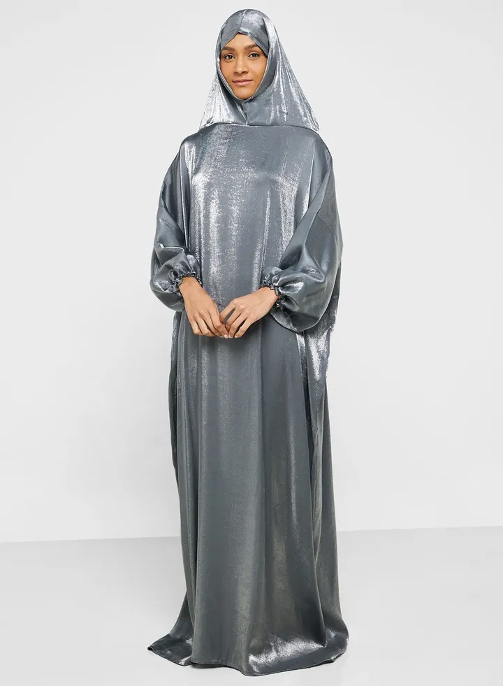 Hooded Knitted Prayer Abaya