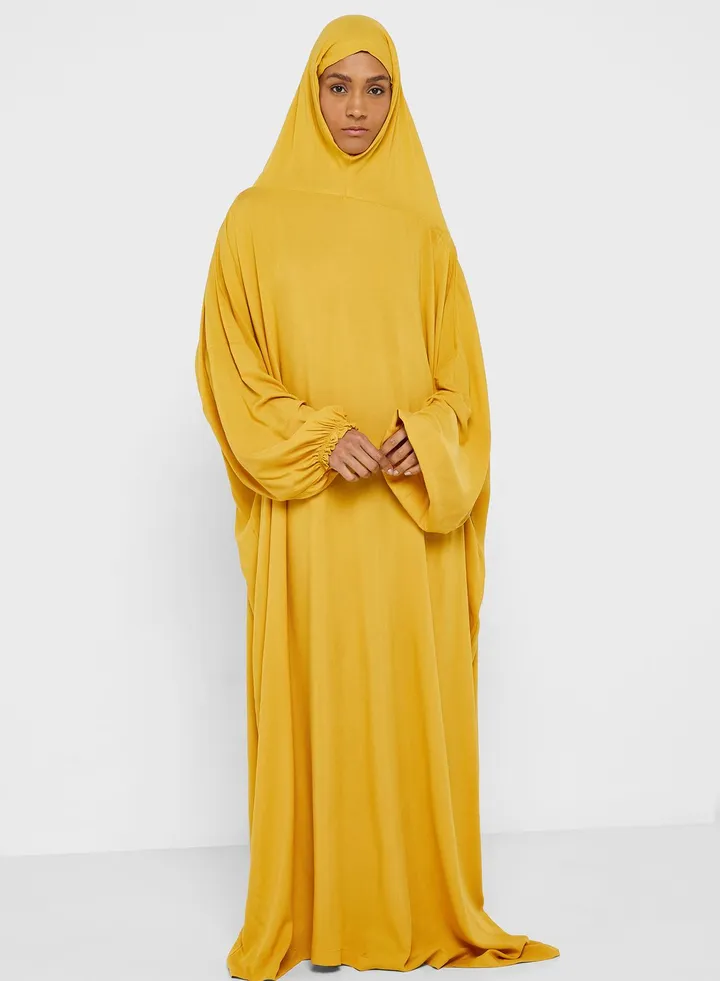 Hooded Knitted Prayer Abaya
