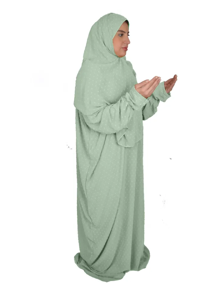 Islamic Women Prayer Dress Spacious And Comfortable Excellent Material (Zipper)