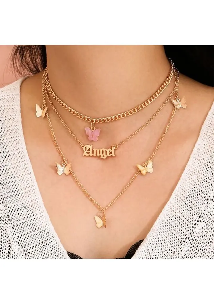 High quality butterfly design necklace
