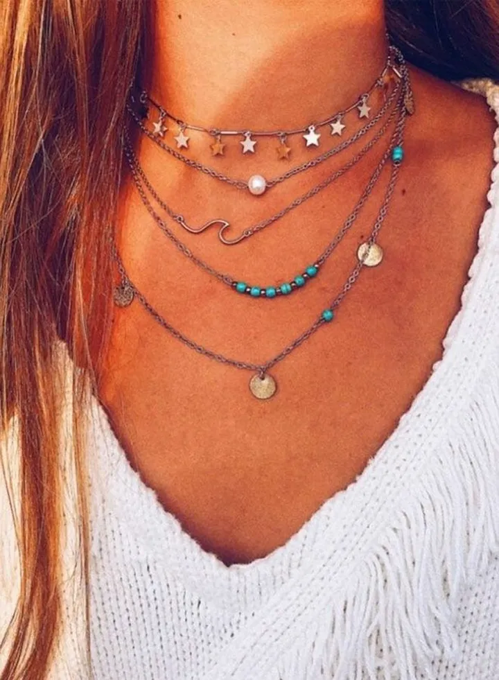 Fashionable Multi-layered Necklace For Women