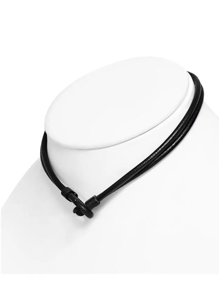 Short Leather Neck Necklace for Women