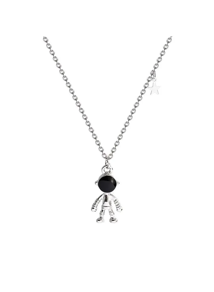 Robot and Star Element Necklace