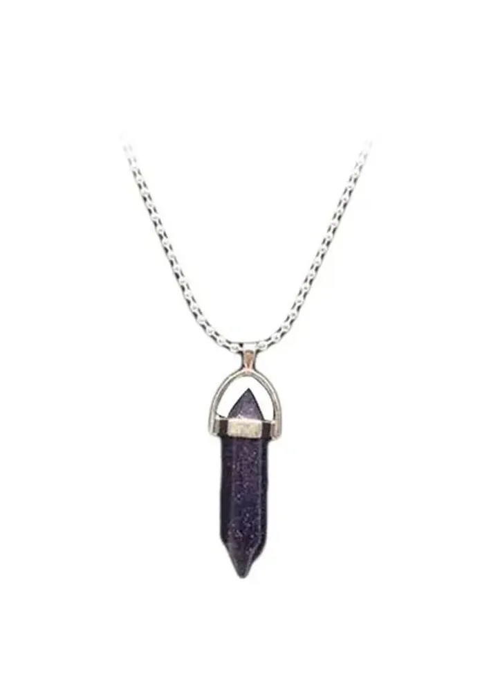 Rhinestone Studded Pendant Necklace