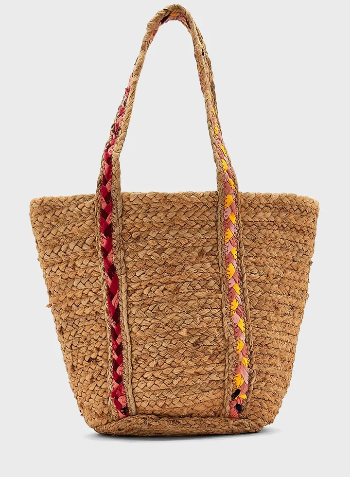 Jute Picnic Tote Bag