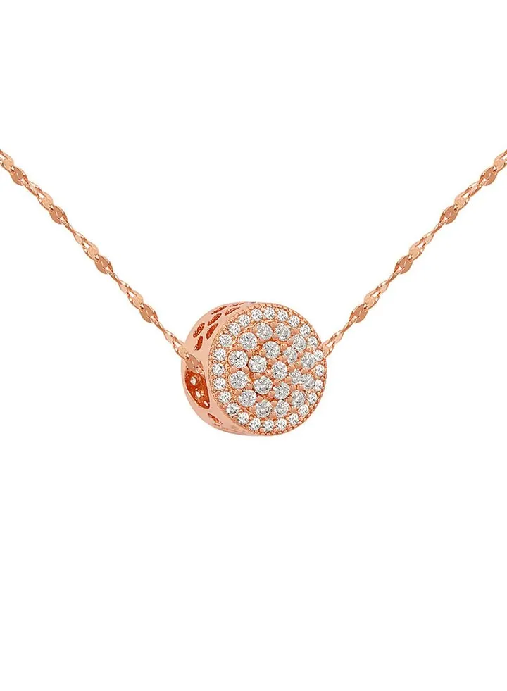 Round Transfer Beads Titanium Steel Necklace