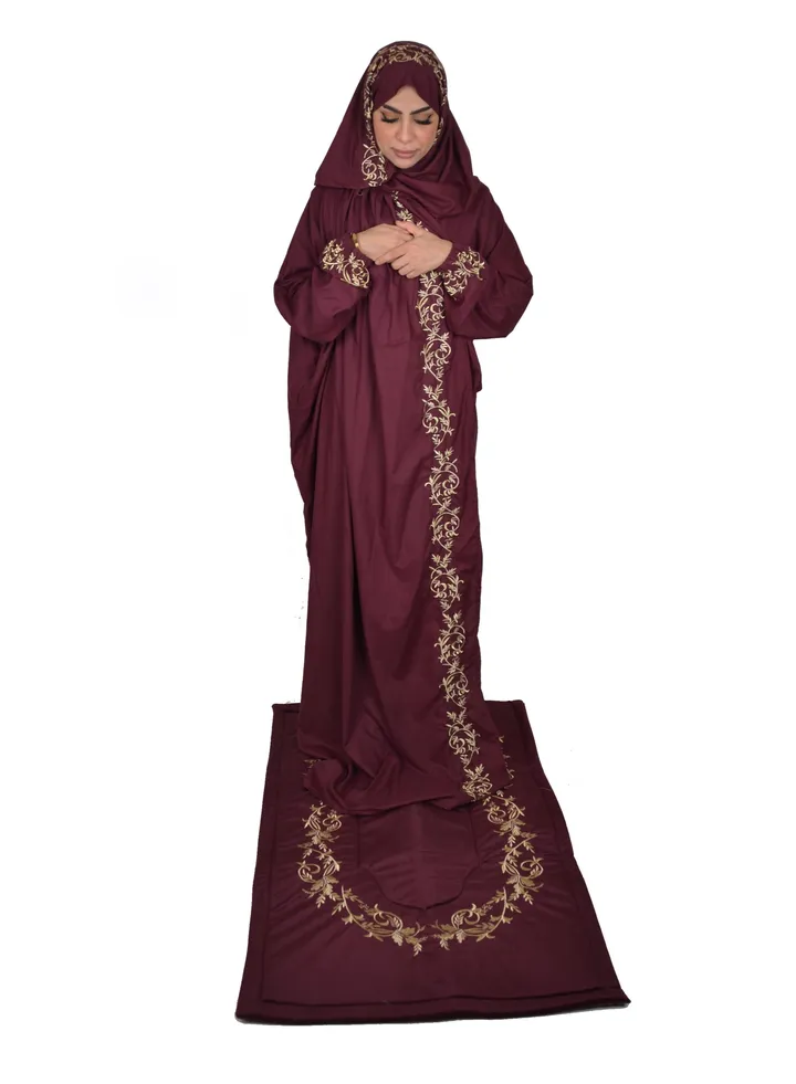 Premium Prayer Mat Set With Prayer Dress Soft Cotton