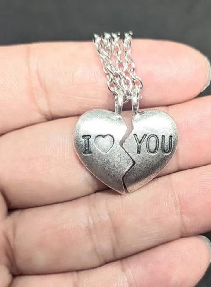 2-Piece Silver Plated Pendant Necklace