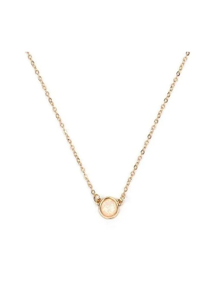 Gold color women's necklace