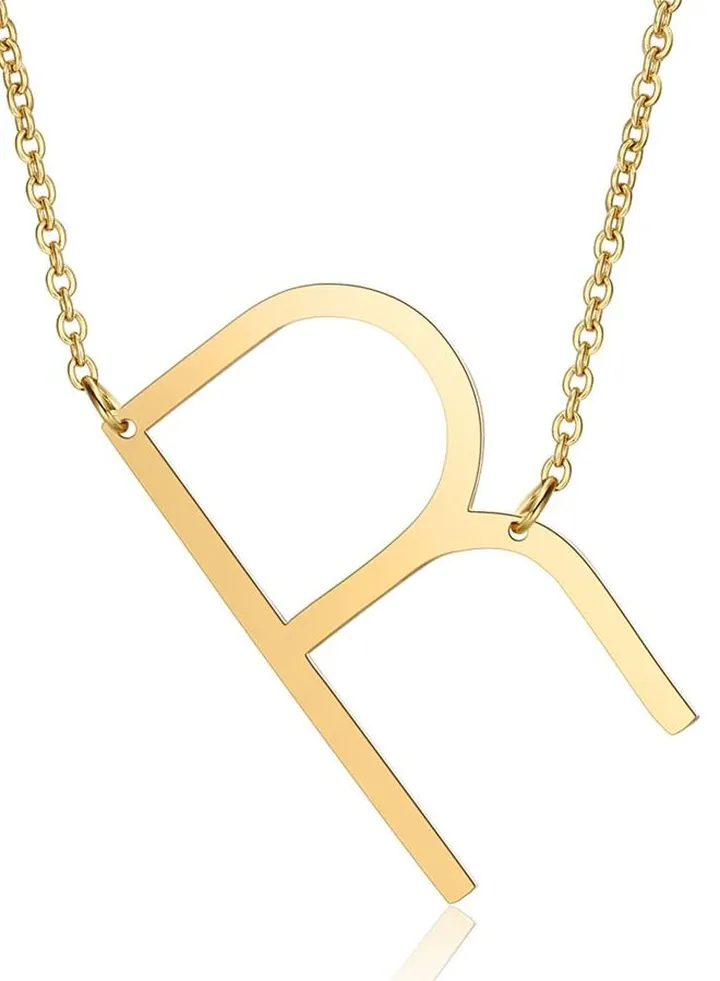 Fashion Letter Alphabet Jewelry Pendant Necklace for Women