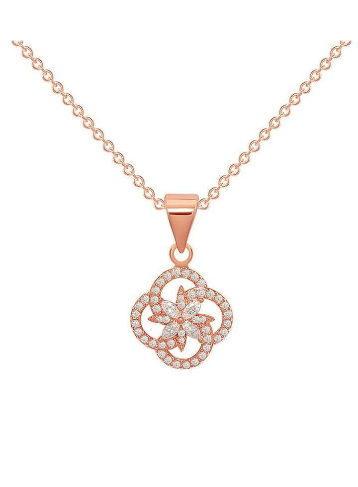 Hollow Clover Titanium Steel Necklace