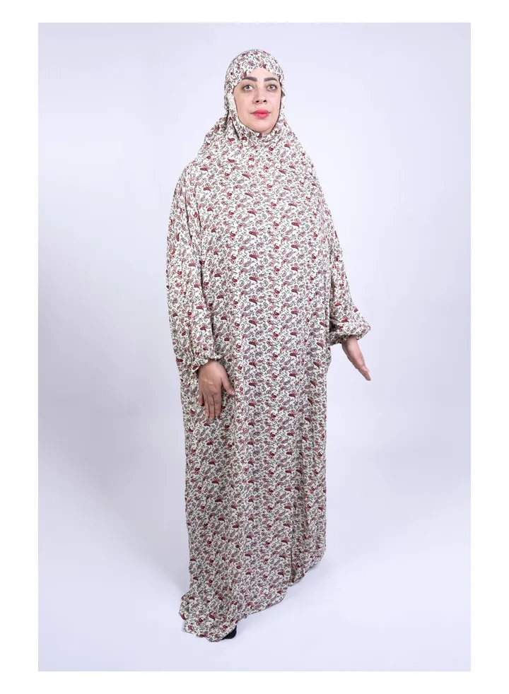 One Piece Prayer Dress With Attached Hijab