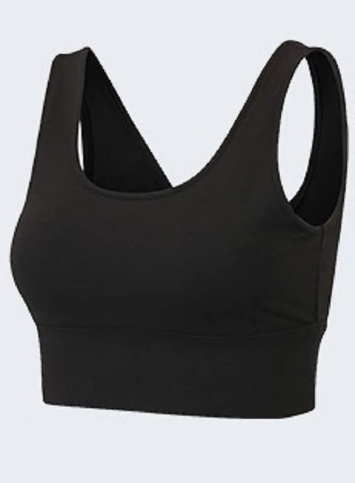 New nylon shock gathering running bra yoga vest