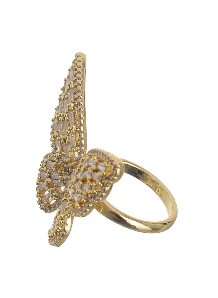 Gold Zircon Ring