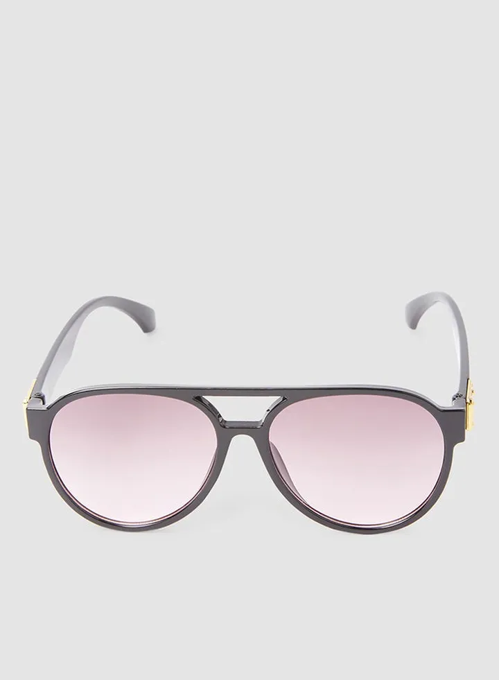Women's Flexible And Corrosion Resistant Frame Aviator Sunglasses 6279L5