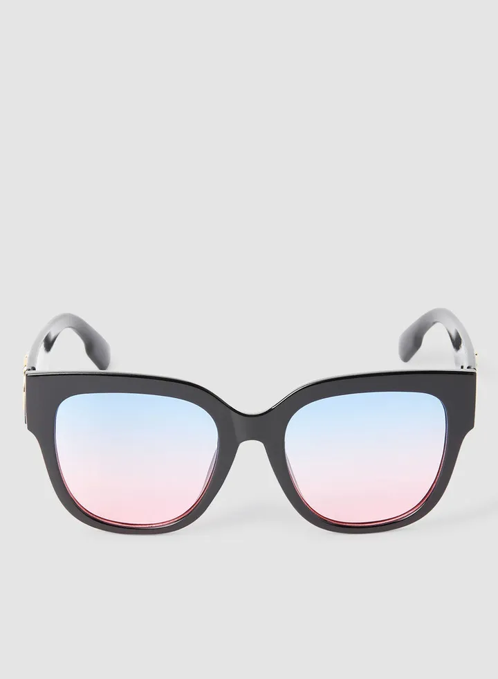 Women's Flexible And Corrosion Resistant Frame Wayfarer Sunglasses 82477L5