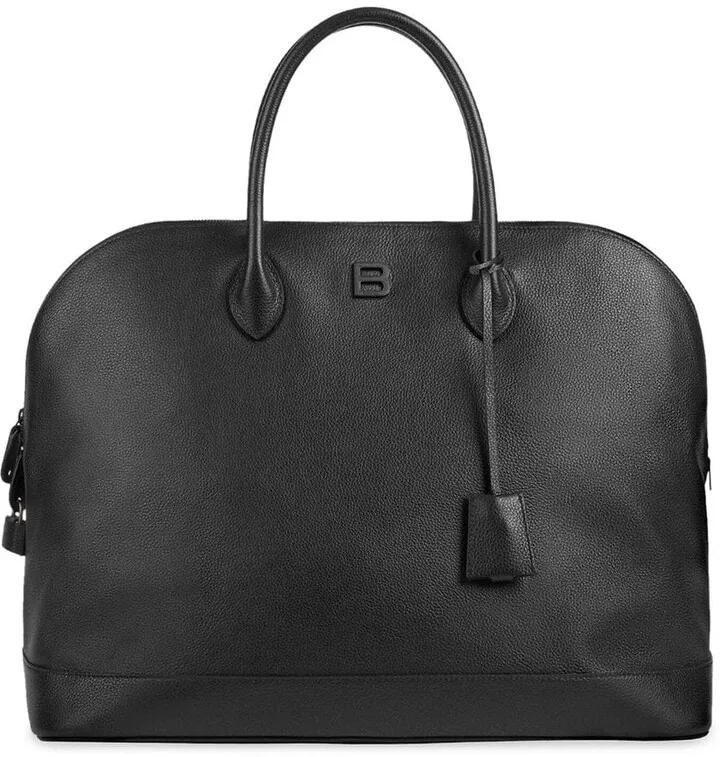 Pebbled-Texture Tote Bag