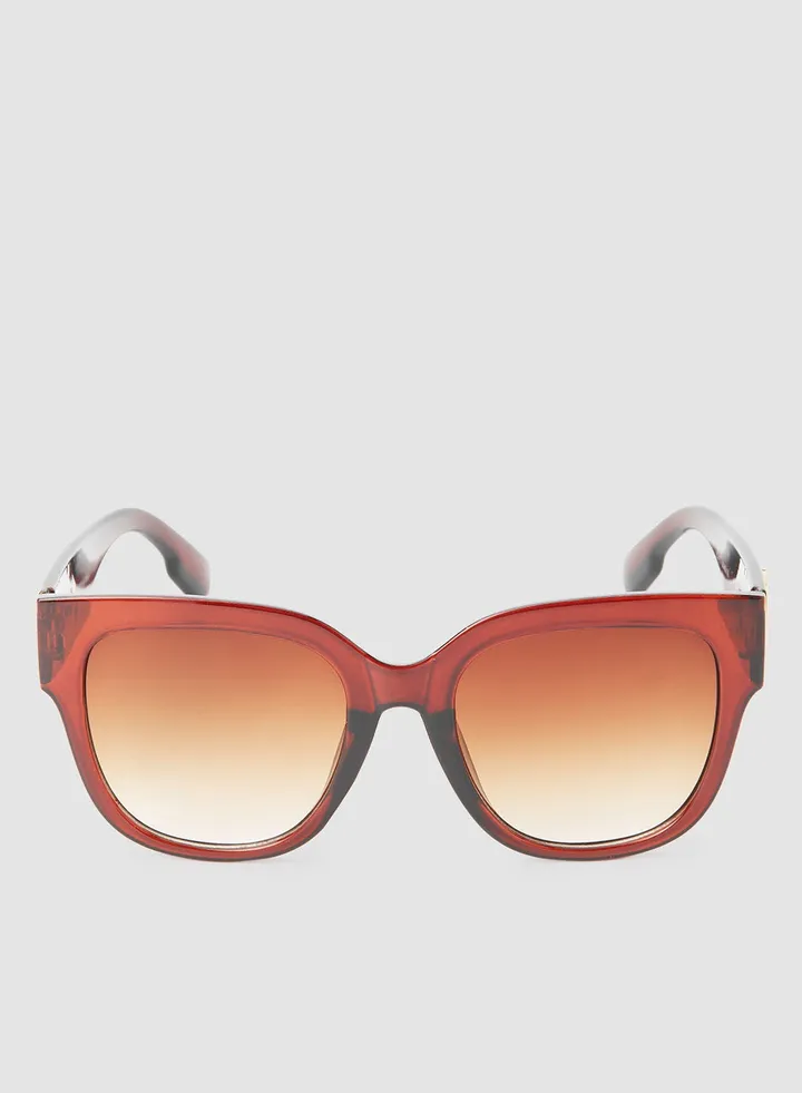 Women's Flexible And Corrosion Resistant Frame Wayfarer Sunglasses 82477L3