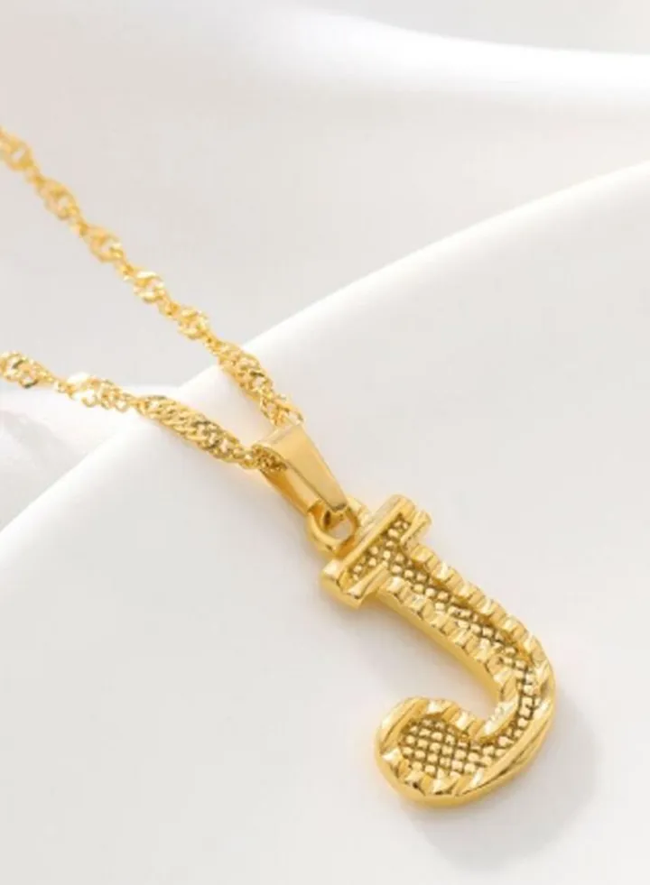 Fashion Letter Alphabet Jewelry Pendant Necklace for Women