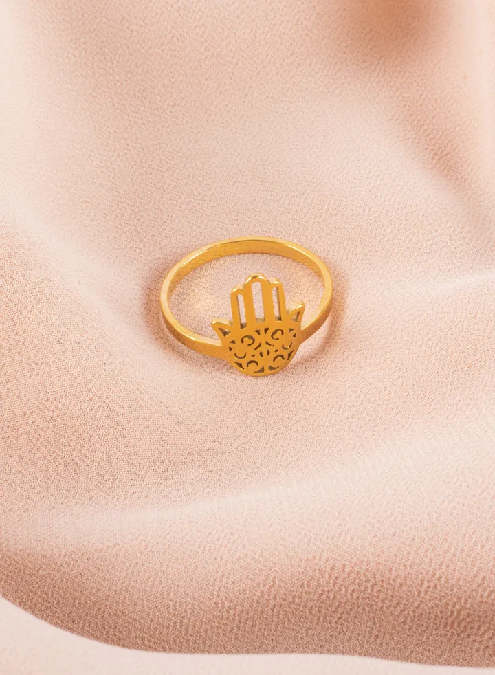 Stainless Steel Golden Ring Hand Size 10/20