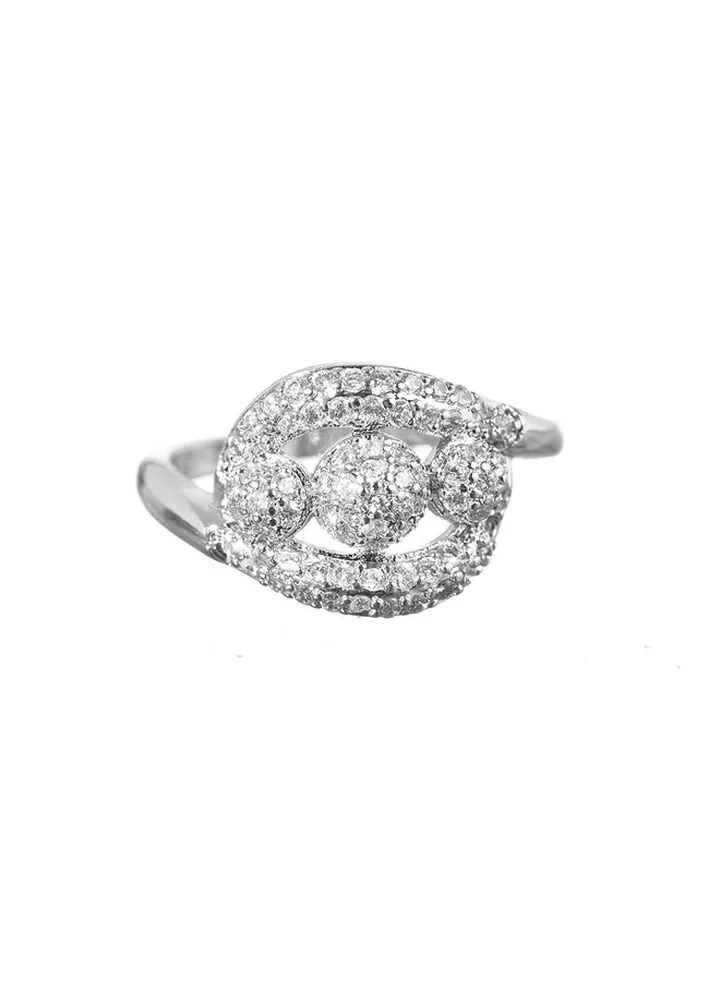 Ring with Silver Stones