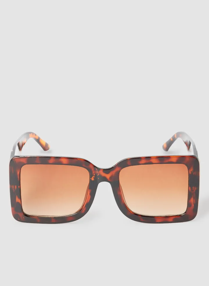 Women's Flexible And Corrosion Resistant Frame Square Sunglasses 3040L2