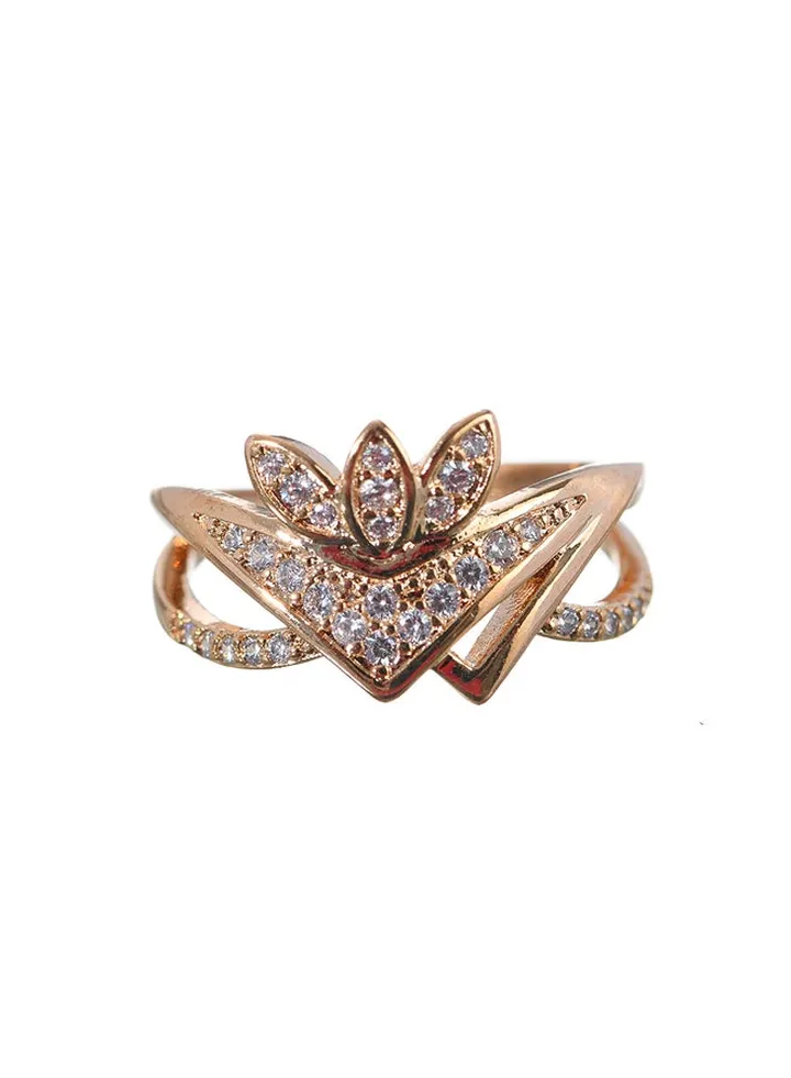 Ring with Gold Stones