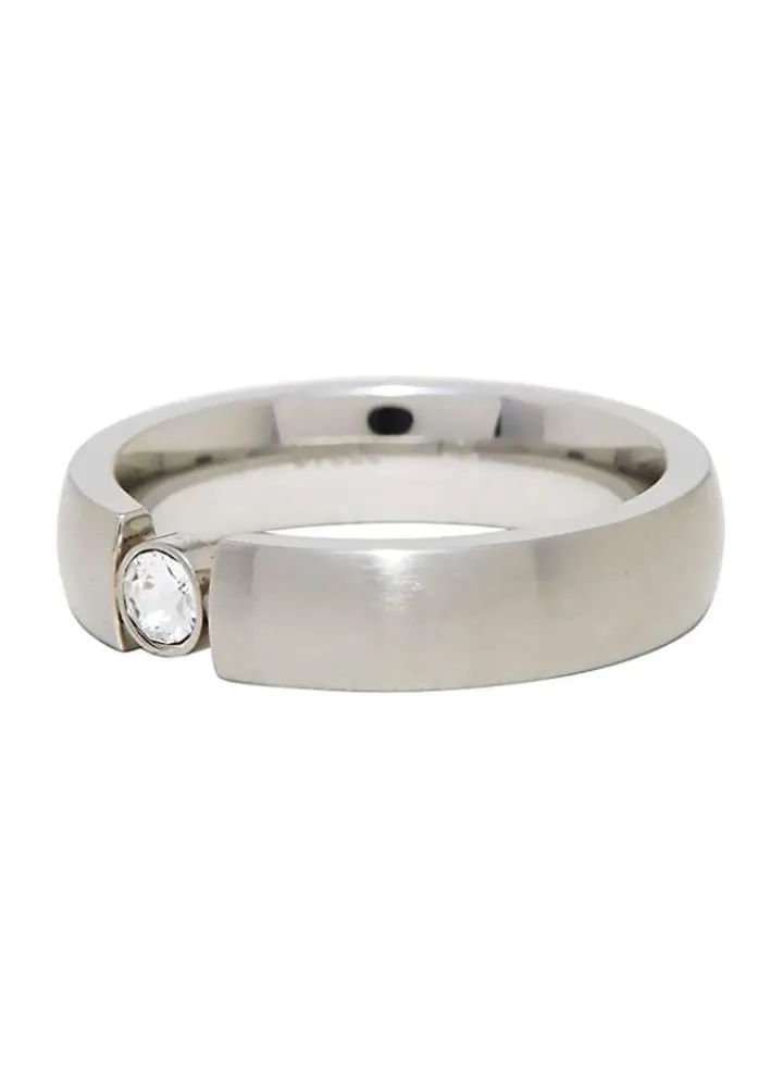 Laurel Zircon Studded Ring