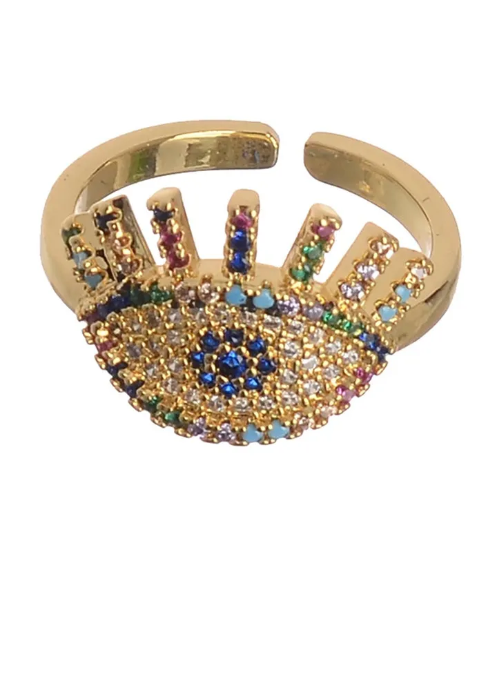 Gold Zircon Ring