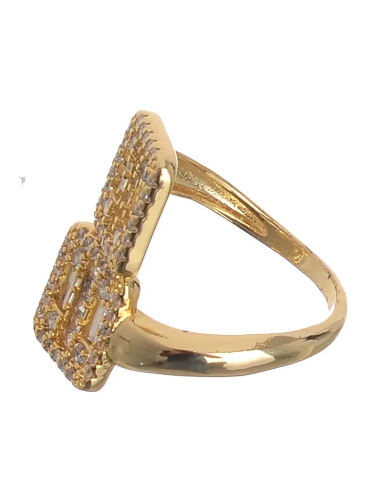 Gold Zircon Ring