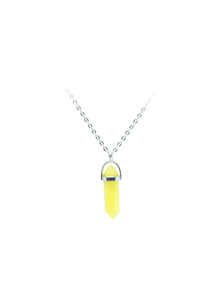 Rhinestone Studded Pendant Necklace