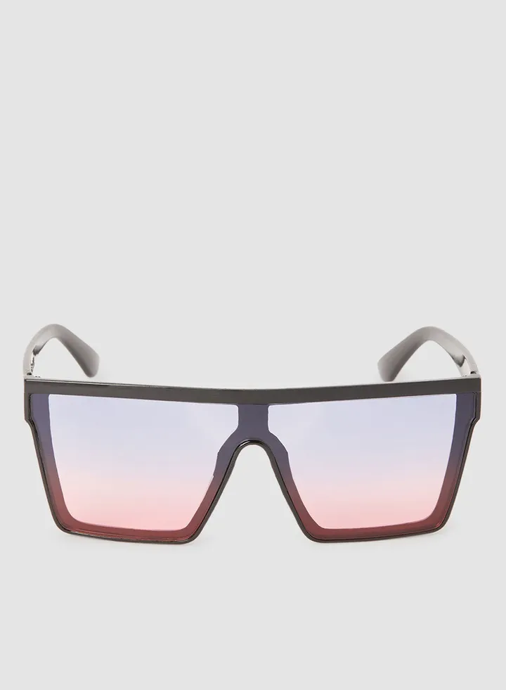 Women's Flexible And Corrosion Resistant Frame Square Sunglasses 18037L2