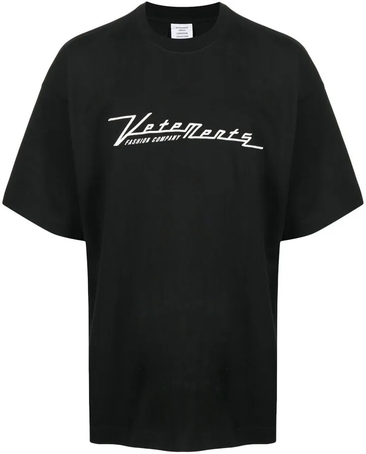 logo-embroidered cotton T-shirt