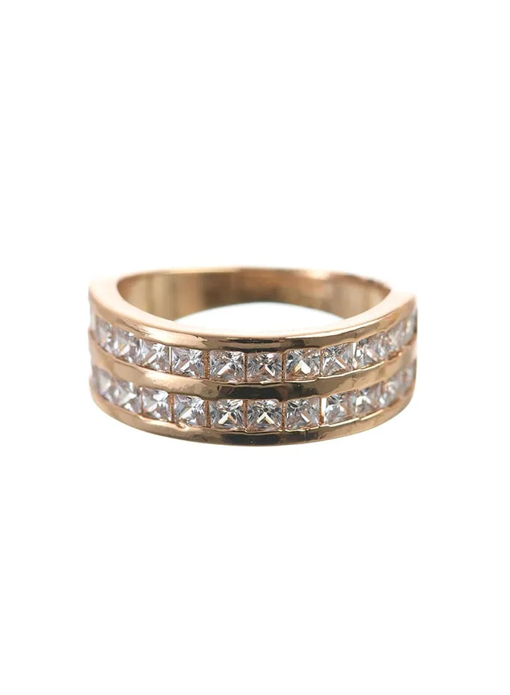 Gold Zircon Ring