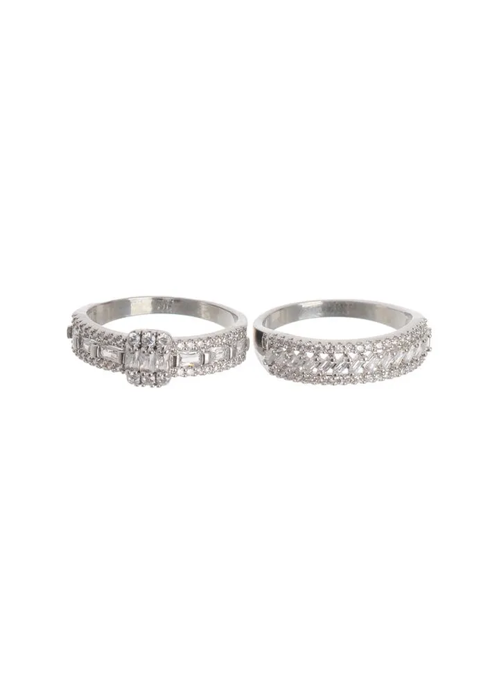 Twins Silver Ring