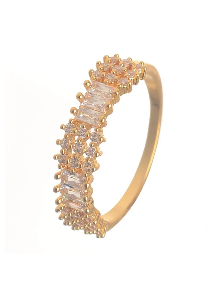 Gold Zircon Ring