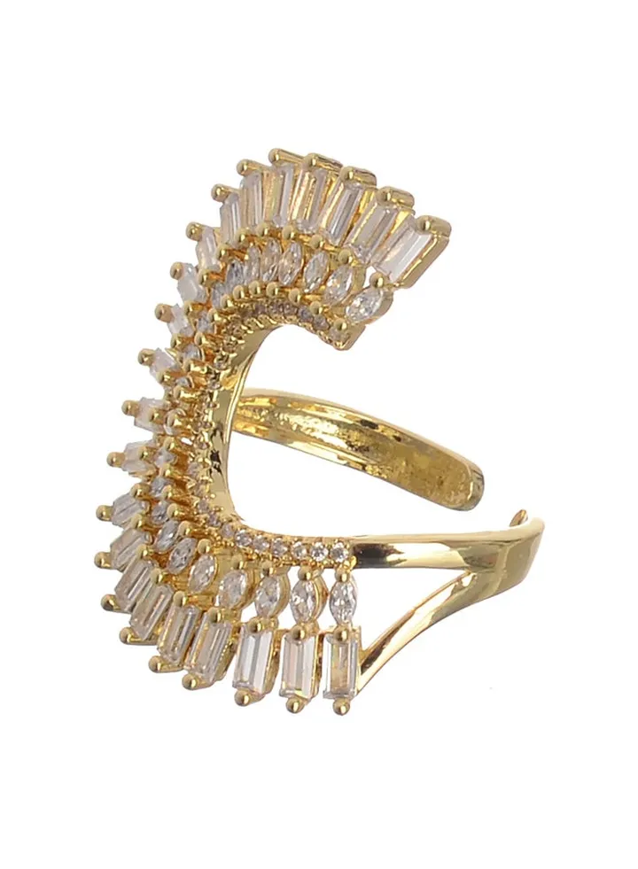 Gold Zircon Ring